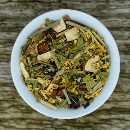 Bio Kräutertee Flieder-Lemon verbindet zitronige Frische mit einer sanften Holunder-Note