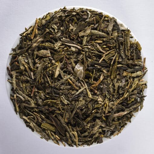 Annabella Grünteemischung ist fruchtiger Grüntee-Genuss zum Verlieben: milde Basis, süße Ananas, saftige Erdbeere und ein zarter Pfirsich-Ausklang