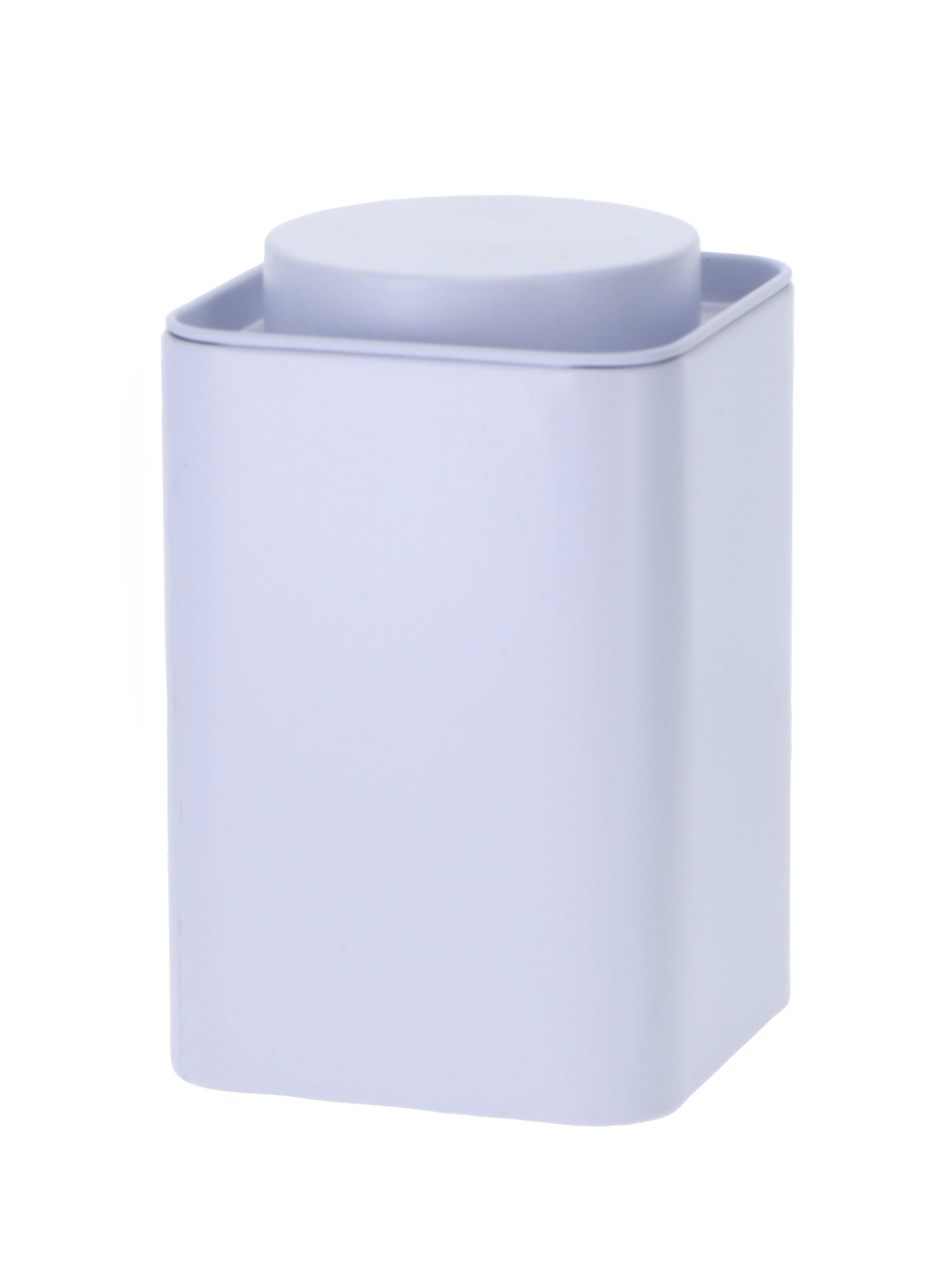 Teedose Elegant weiß 100 g Stapelbare matte Teedose Elegant weiß für ca. 100 g losen Tee aus Weißblech