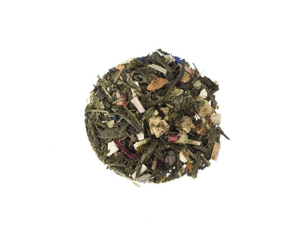 Bio Grüner Tee Sonniges Gemüt natürlich aromatisierte Grünteemischung lose 748S